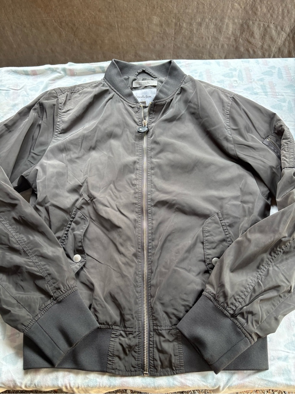 Men's Gray Bomber Jacket
